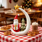Christmas Moon Resin Figurine, Warm Holiday Tabletop Decoration In Australia - Darrahopens
