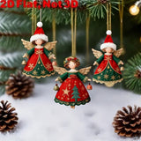 24-Pack Christmas Angel Hanging Ornaments | 2D Flat Pendants to Brighten Your Warm Holiday Atmosphere In Australia - Darrahopens