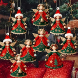 24-Pack Christmas Angel Hanging Ornaments | 2D Flat Pendants to Brighten Your Warm Holiday Atmosphere