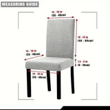 4PCS Christmas Stretch Dining Chair Covers | Snug-Fit Elastic Design, Printed with Ornaments, Snowflakes & Gold Bows, Removable & Machine Washable, Soft Stretch Protective Covers, Ideal for Holiday Gatherings & Home Décor