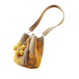 Hand crocheted flower tote bag, can be worn as shoulder bag, crossbody bag, or carried by hand, the perfect choice for everyday outings with a stylish vibe./BLUE