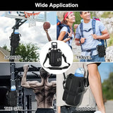 Double Row 12 Magnet Sports Water Bottle Bag: Magnetic attachment stays rock-solid, multi-scenario compatibility frees your hands, thickened wear-resistant fabric with thoughtful details, making sports and travel worry-free and efficient./PINK