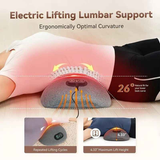 Graphene Heating Vibration Lumbar Massager, 3 in 1 Back Cushion, Lumbar Support + Massage & Heat Therapy, Deep Relaxation for a Warm Sleep