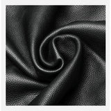 Lychee-grain leather backpack: wear-resistant, large capacity, casual travel & commute, multiple carry ways, zipper anti-theft, premium texture.（black)