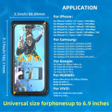 Newly Upgraded IPX8 Diving Phone Case, 15m Waterproof, 6.9-inch Universal, Surfing Swimming Underwater Photography, Shockproof and Scratch-Resistant.GREY WHITE