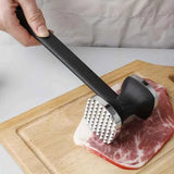 Dual-Sided Multi-Function Meat Mallet, 36 Spikes for Deep Tendon Cutting & Tenderizing, Flat Side for Smashing Cucumbers & Garlic, Nylon Handle with Zinc Alloy Head, Practical Kitchen Tool./silver In Australia - Darrahopens