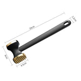 Dual-Sided Multi-Function Meat Mallet, 36 Spikes for Deep Tendon Cutting & Tenderizing, Flat Side for Smashing Cucumbers & Garlic, Nylon Handle with Zinc Alloy Head, Practical Kitchen Tool./silver