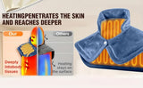 Silver gray This multifunctional electric heating pad: 6 temperature levels, 4 timer settings, magnetic interface, portable, machine washable, perfect for home relaxation and a warm gift.