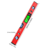 500mm Digital Level with Backlit LCD Display, Strong Magnetic Base, and Heavy-Duty Aluminum Alloy Material