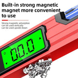 500mm Digital Level with Backlit LCD Display, Strong Magnetic Base, and Heavy-Duty Aluminum Alloy Material