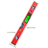 500mm Digital Level with Backlit LCD Display, Strong Magnetic Base, and Heavy-Duty Aluminum Alloy Material