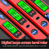 400mm Digital Level with Backlit LCD Display, Strong Magnetic Base, and Heavy-Duty Aluminum Alloy Material