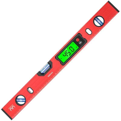 300mm Digital Level with Backlit LCD Display, Strong Magnetic Base, and Heavy-Duty Aluminum Alloy Material