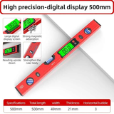 300mm Digital Level with Backlit LCD Display, Strong Magnetic Base, and Heavy-Duty Aluminum Alloy Material