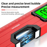 300mm Digital Level with Backlit LCD Display, Strong Magnetic Base, and Heavy-Duty Aluminum Alloy Material