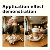 2PCS Hand-crocheted squirrel coaster, soft and durable yarn. The cute and adorable design combines decoration, heat insulation, and stress relief in one. Compact and practical, it brightens up your office life.