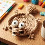 2PCS Hand-crocheted squirrel coaster, soft and durable yarn. The cute and adorable design combines decoration, heat insulation, and stress relief in one. Compact and practical, it brightens up your office life.