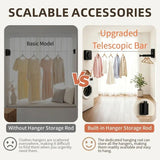Retractable Invisible Clothesline | Freely Extends to 4.2 Meters, Holds Up to 40 Pounds, Suitable for Balcony Bathroom Outdoor Use, Essential for Small Spaces(white)