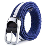 Three-Color Braided Golf Elastic Belt, Unisex, Stretchy Comfort and Versatile Matching, Top Choice for High-Quality Casual Trouser Belts(Black+white+gray) In Australia - Darrahopens