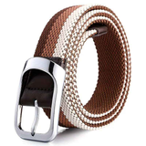 Three-Color Braided Golf Elastic Belt, Unisex, Stretchy Comfort and Versatile Matching, Top Choice for High-Quality Casual Trouser Belts(Blue+gray+white) In Australia - Darrahopens