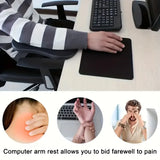 Ergonomic Arm Support Wrist Rest - Synthetic Rubber Computer Desk Extender - Office Chair Elbow Support, Pressure Relief