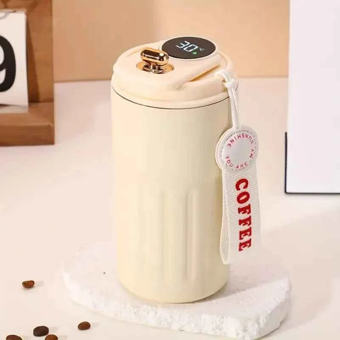 Smart Temp-Display Tumbler: 15.5oz Large Capacity, See the Temp, Enjoy Hot/Cold Freely – Just Right Every Sip/(WHITE) In Australia - Darrahopens