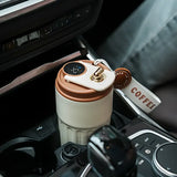 Smart Temp-Display Tumbler: 15.5oz Large Capacity, See the Temp, Enjoy Hot/Cold Freely – Just Right Every Sip/(WHITE)