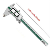 Stainless Steel Digital Caliper 150mm 6 Inch LCD Three Mode Metric Imperial Fractional One Touch Switch with Protective Case for Machinery DIY Precise Measurement