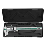 Stainless Steel Digital Caliper 150mm 6 Inch LCD Three Mode Metric Imperial Fractional One Touch Switch with Protective Case for Machinery DIY Precise Measurement