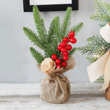 25cm Pine Needle Style Desktop Mini Christmas Tree, Christmas Window Potted Decoration In Australia - Darrahopens