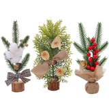25cm Pine Needle Style Desktop Mini Christmas Tree, Christmas Window Potted Decoration