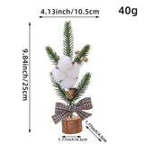 25cm Pine Needle Style Desktop Mini Christmas Tree, Christmas Window Potted Decoration