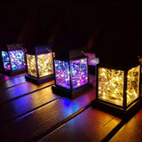 Solar Copper Wire Light: Auto Light Control, No Electricity Bill, 30 LEDs Illuminate Your Garden Night Sky./Four-color 30 beads