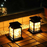 Solar Copper Wire Light: Auto Light Control, No Electricity Bill, 30 LEDs Illuminate Your Garden Night Sky./Four-color 30 beads