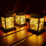Solar Copper Wire Light: Auto Light Control, No Electricity Bill, 30 LEDs Illuminate Your Garden Night Sky./Four-color 30 beads