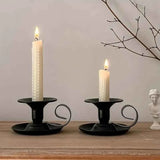 2PCS Handmade Iron Art Vintage Candle Holders, Matte Texture Lights Up Romantic Moments (Gold) In Australia - Darrahopens