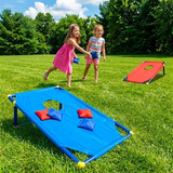 kids outdoor toys throwing game bean bag toss set foldable portable hand eye coordination educational toy family party camping interactive equipment red