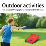 kids outdoor toys throwing game bean bag toss set foldable portable hand eye coordination educational toy family party camping interactive equipment red