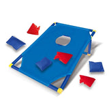 kids outdoor toys throwing game bean bag toss set foldable portable hand eye coordination educational toy family party camping interactive equipment red