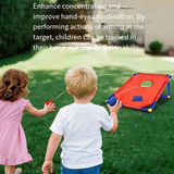 kids outdoor toys throwing game bean bag toss set foldable portable hand eye coordination educational toy family party camping interactive equipment BLUE