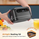 1.2L Electric Lunch Box 12000mAh Portable Food Warmer 5-Sided Heat Auto Temp AU
