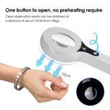 Wood's Lamp Skin Detector, One-Button Start with No Warm-Up, Clear Observation at 10cm Distance, LED Energy-Saving with USB Charging – A Great Helper for Home Skin Self-Check.