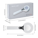Wood's Lamp Skin Detector, One-Button Start with No Warm-Up, Clear Observation at 10cm Distance, LED Energy-Saving with USB Charging – A Great Helper for Home Skin Self-Check.