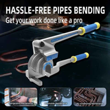 Multifunctional Manual Tube Bender, 0-180° Precision Bending, Compatible with Three Pipe Diameters, Effortless and Easy to Operate