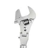 10-inch Telescoping Ratcheting Adjustable Wrench, 180-Degree Swivel Multi-Function Pipe Tool, Hardware & Emergency Repair Tool