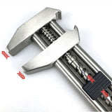 Multitool Adjustable Wrench – Portable Stainless Steel Multi-Function Wrench with Bottle Opener, Hammer & Box Cutter, Survival & EDC Tool