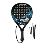 Padel Racket Carbon Fiber Lightweight Control EVA Core | Comfort Grip for Beginner & Intermediate Players（Orange-red wave single shot）