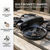 M5 Brushless Retractable Screen Drone with Live View, Optical Flow, Gesture Photo, 50x Zoom, One-Key Takeoff/Landing, 6-Axis Gyro, 100m Control – Aerial Photography（Batteries*2）
