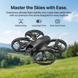 M5 Brushless Retractable Screen Drone with Live View, Optical Flow, Gesture Photo, 50x Zoom, One-Key Takeoff/Landing, 6-Axis Gyro, 100m Control – Aerial Photography（Batteries*2）
