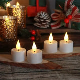 12-Pack Rechargeable LED Tea Lights, Smart Remote Control, Flameless Safe Romance, All-Scene Ambiance Essential